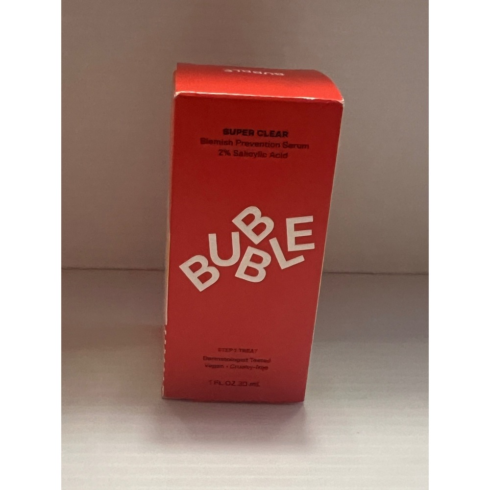 Bubble Super Clear Blemish Prevention Serum 2% Salicylic Acid Acne Treatment 1oz